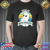 This is boo sheet ghost retro halloween costume shirt