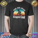 This Kid loves Dancing Boys Girls Vintage Sunset T-Shirt