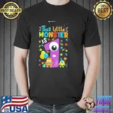 This little monster is 1 years old halloween birthday trending classic shirt