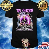 Tim Burton 51th anniversary thank for memories signatures shirt