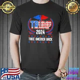Trump 2024 American us flag take America back pro Trump shirt