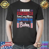 Trump 2024 I deserve reparations every moron who voted Biden classic shirt