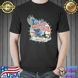 Trump 2024 Let's Go Brandon Eagle American Flag Shirt