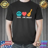 Ukulele peace love ukelele uke love shirt