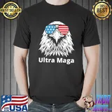 Ultra maga proud antI Biden pro Trump American eagle shirt