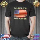 Usa American flag Football I cheer for the punter shirt