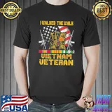 Vietnam veteran Vietnam veteran with us flag with combat boots patriotic shirt