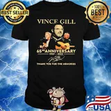 Vince Gill 65rd Anniversary 1957 2022 Thank You For The Memories Shirt