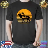 Vintage Idaho Elk And Sunset T-Shirt