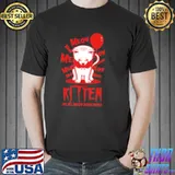 We all meow down here clown cat kitten it halloween classic shirt