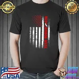 We Wear Red For Red Ribbon Week Awareness American Flag T-Shirt
