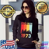 1973 pro roe pro choice feminist retro art s Hoodie