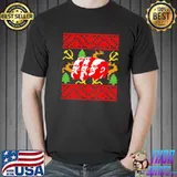 A communist christmas featering marx lenin and engels ugly shirt