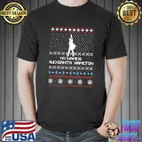 Alexsanta hamilton christmas knit pattern ugly shirt