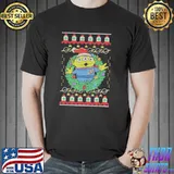 Alien greetings christmas ugly shirt