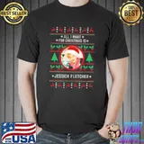 All I want for christmas is jessica fletcher angela lansbury ugly christmas shirt