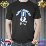 Animated helmet design Tennessee pro Football est 1960 shirt