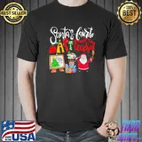 Art teacher christmas santa's favorite art teacher tree xmas shirt