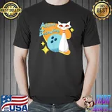 Atomic Cat In Mid Century Modern Bowling T-Shirt