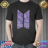 Bangtan bts lyrics logo shirt
