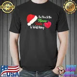 Be nice to the nurse santa is watching santa nurse christmas shirt