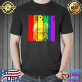 Bernie sanders gay lgbtq rainbow vintage democrat voter president election shirt