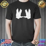 Birkat kohanim hand gesture white distressed hand gesture shirt