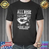 Black and white design aaron judge all rise apparel shirt