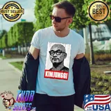 Black and white portrait kim jung gI rip shirt