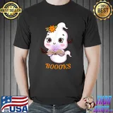 Boooks Ghost Book Reading Teacher School Halloween 2022 T-Shirt