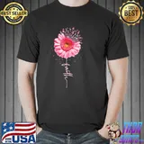 Breast cancer faith sunflower breast cancer awareness shirt