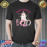 Breast Cancer Is Boo Sheet Ghost Halloween Boo T-Shirt
