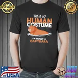 Capybara halloween costume this is my human costume shirt