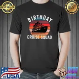 Ccruise squad birthday ship vintage sunset T-Shirt