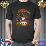 Chicken Halloween Happy HalloThanksMas Autumn Thanksgiving T-Shirt