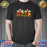 Christmas Coffee Snowman Latte Peppermint Candy Cane T-Shirt