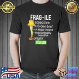 Christmas leg lamp fragile definition funny major award shirt