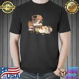 Cute Hedgehog Pumpkin Fall Autumn Season Seasonal Farmhouse T-Shirt