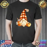 Cute Holiday Gnome For Thanksgiving With Fall Pumpkin Spice T-Shirt