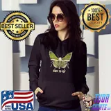 Dare To Fly Luna Moth Butterfly T-Shirt Hoodie