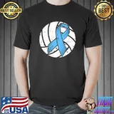 Diabetes Blue Ribbon Volleyball Awareness Costume T-Shirt