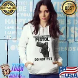 Emotional support pistol do not pet apparel firearm gun s Hoodie