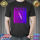 Epilepsy Awareness Month In November We Wear Purple Vintage T-Shirt