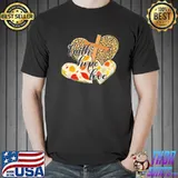 Faith hope love leopard heart fall vibes autumn leaves shirt