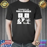 Ghost And Witch Chemistry Lover Primary Elements Of Halloween T-Shirt