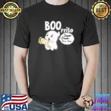 Ghost burrito mexican food cute halloween ghost boorritto shirt