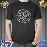Give Thanks Unto The Lord For He Is Good Mercy Thankful Bible Verse Psalm 136 T-Shirt