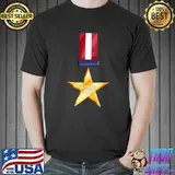 Golden Medal Of Honor For Veterans Day Star Gold T-Shirt