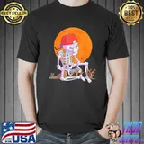 Halloween gamer gaming skeleton trending shirt