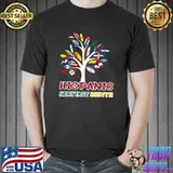 Happy Hispanic Heritage Month American Flag Latino T-Shirt